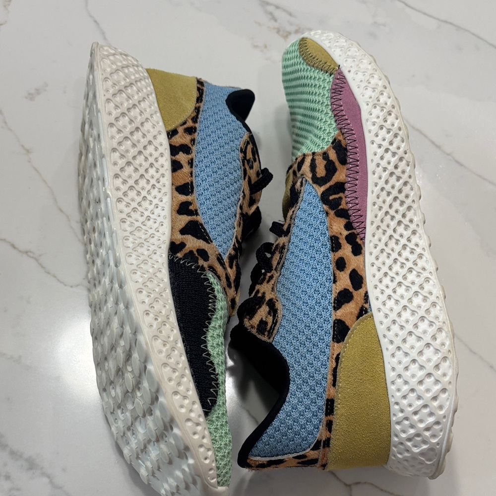 Steve Madden Multi-Color Leopard Mesh Sneaker - Picture 10 of 13